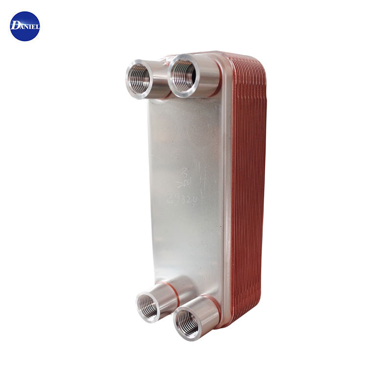 Refrigeration Brazed Heat Exchanger R410a Refrigerante Condensador e Evaporador Para Saler410a Venda Placa de trocadores de cobre